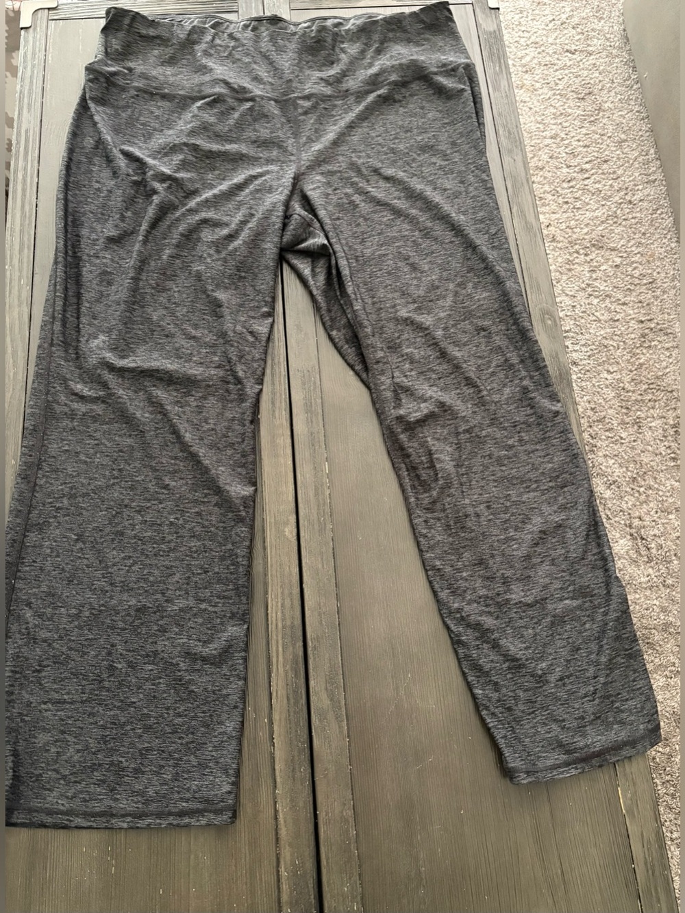 Xersion Train 3x high rise bootcut Wide-Leg Lounge Pants - Charcoal Gray